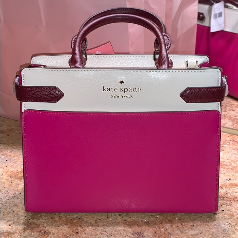 NWT Kate Spade Staci Colorblock Medium Satchel